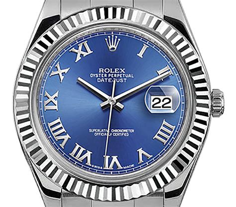 rolex datejust blue dial roman|rolex datejust ii roman numerals.